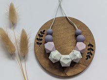 Load image into Gallery viewer, Lavender Haze: Celestial Teething & Breastfeeding necklace
