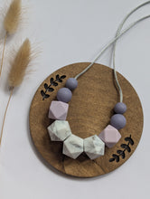 Load image into Gallery viewer, Lavender Haze: Celestial Teething & Breastfeeding necklace
