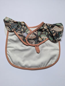 Floral frill baby bib & fox teether set