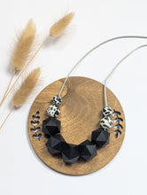 Load image into Gallery viewer, Monochrome: Celestial teething &amp; breastfeeding necklace mm
