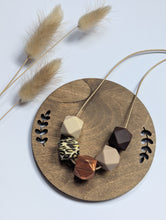 Load image into Gallery viewer, Neutral Leopard: Vixen teething &amp; breastfeeding necklace
