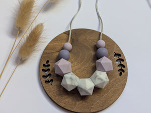 Lavender Haze: Celestial Teething & Breastfeeding necklace