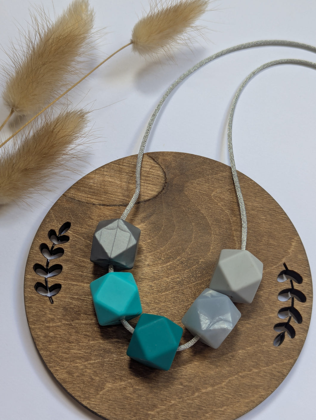 Moody blue: Vixen Teething & Breastfeeding necklace