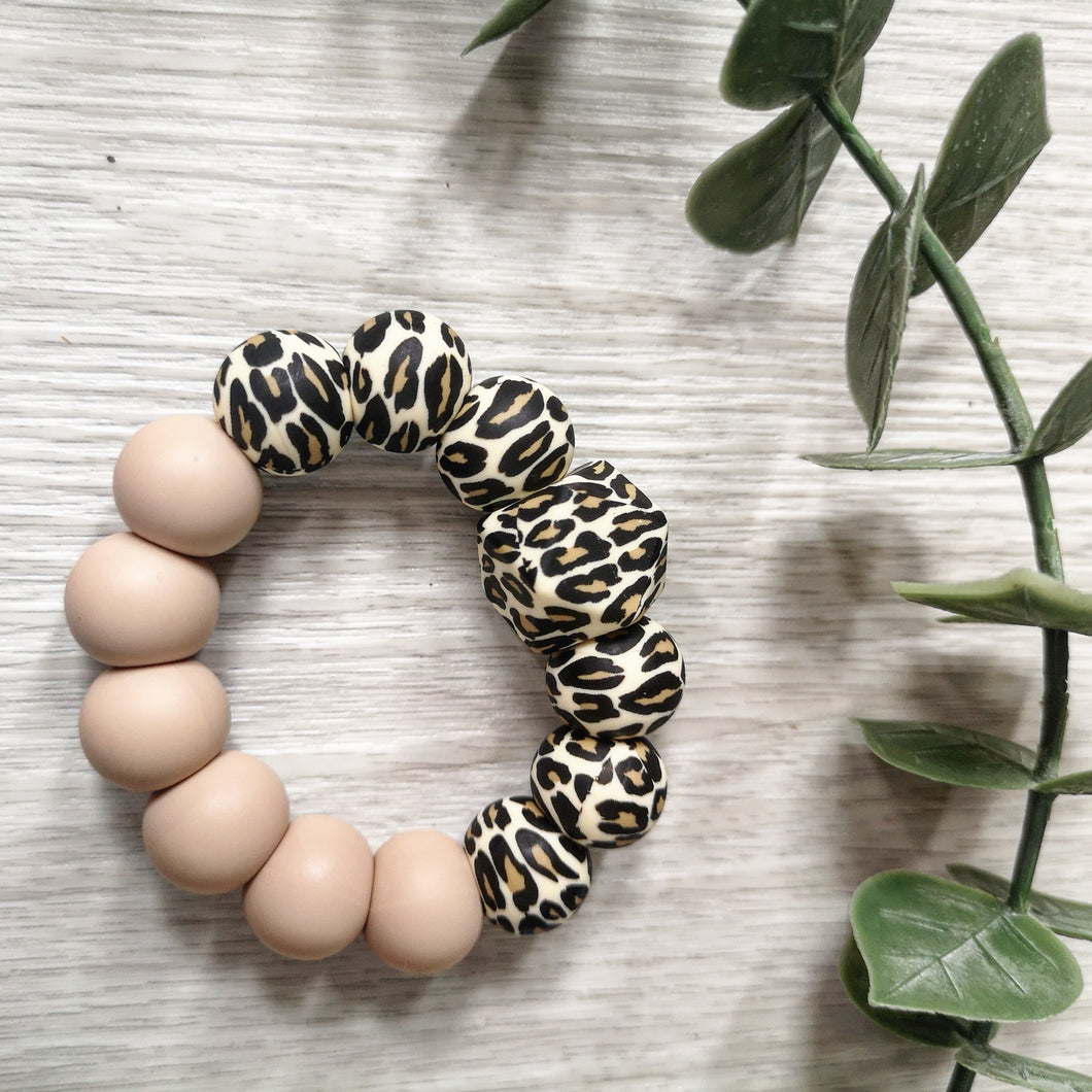 Neutral Leopard: Cub Teething Ring