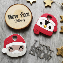 Load image into Gallery viewer, Christmas Baby Teether - Santa or Penguin
