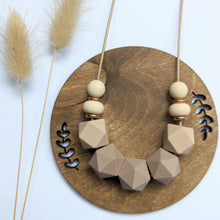 Load image into Gallery viewer, Taupe: Glow Up teething &amp; breastfeeding necklace
