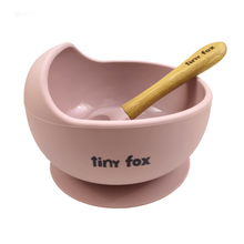 Load image into Gallery viewer, Silicone suction weaning bowls with spoon
