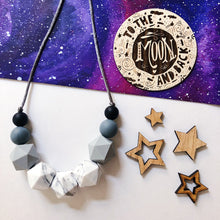Load image into Gallery viewer, Nova: Celestial teething &amp; breastfeeding necklace
